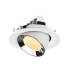 NUMINOS® GIMBLE M, Deckeneinbauleuchte weiß/chrom 3000 K 40°