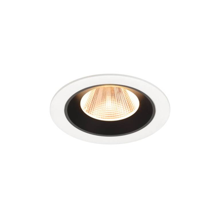 SLV NUMINOS® M, Deckeneinbauleuchte weiß/schwarz 2700 K 20°