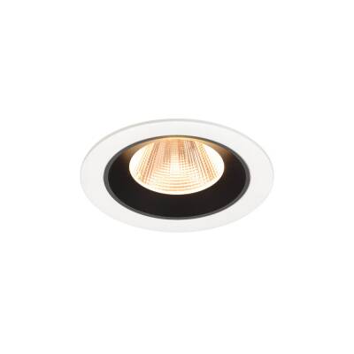 SLV NUMINOS® M, Deckeneinbauleuchte weiß/schwarz 2700 K 20°