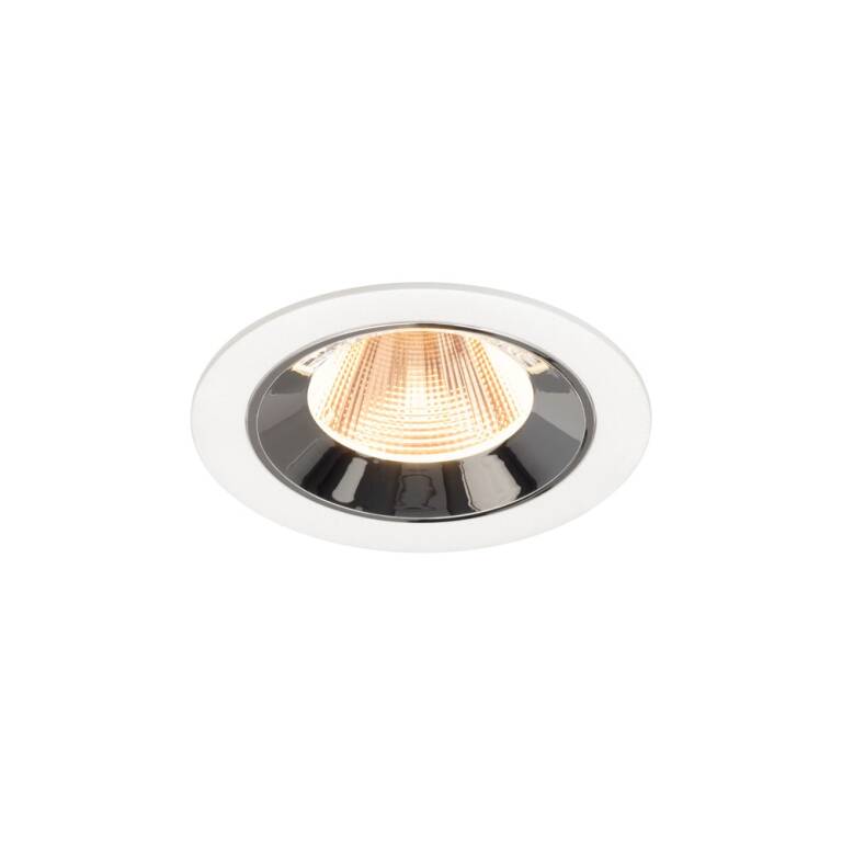 SLV NUMINOS® M, Deckeneinbauleuchte weiß/chrom 2700 K 20°