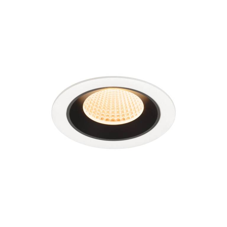 SLV NUMINOS® M, Deckeneinbauleuchte weiß/schwarz 2700 K 40°