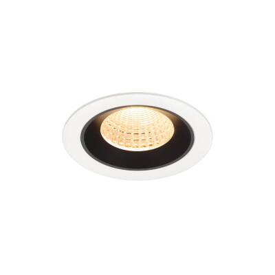 SLV NUMINOS® M, Deckeneinbauleuchte weiß/schwarz 2700 K 55°