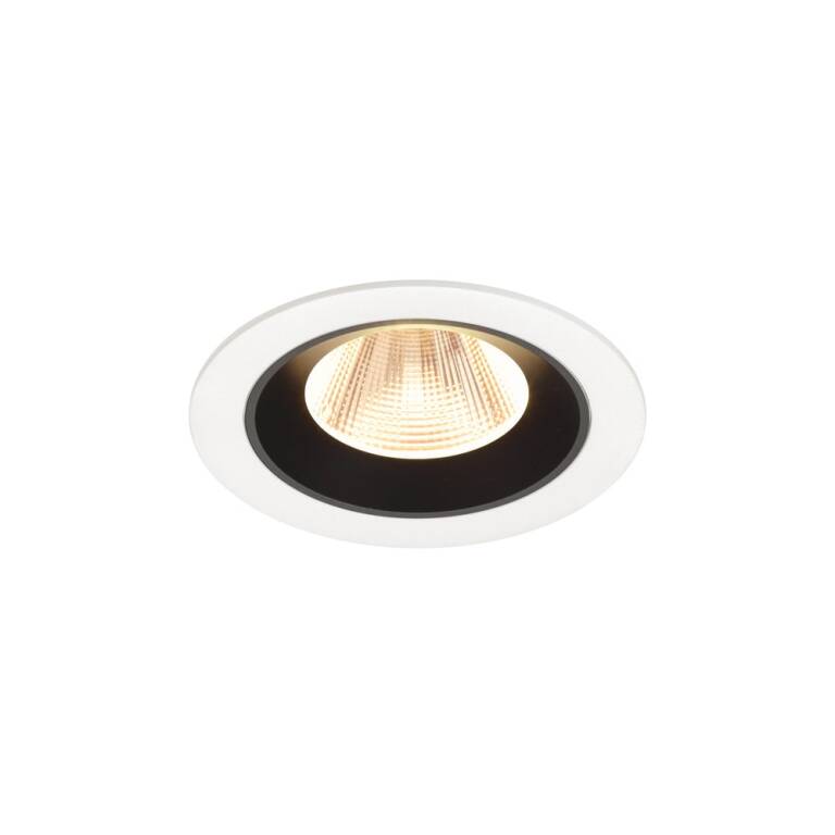 SLV NUMINOS® M, Deckeneinbauleuchte weiß/schwarz 3000 K 20°