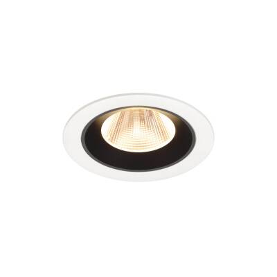 SLV NUMINOS® M, Deckeneinbauleuchte weiß/schwarz 3000 K 20°