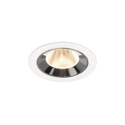 SLV NUMINOS® M, Deckeneinbauleuchte weiß/chrom 3000 K 20°