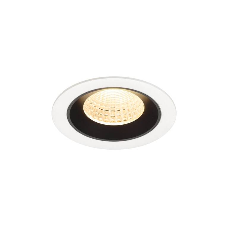 SLV NUMINOS® M, Deckeneinbauleuchte weiß/schwarz 3000 K 55°