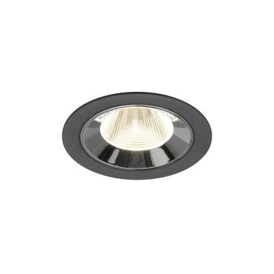 SLV NUMINOS® M, Deckeneinbauleuchte schwarz/chrom 4000 K 20°
