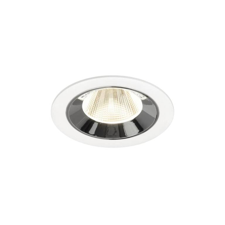 SLV NUMINOS® M, Deckeneinbauleuchte weiß/chrom 4000 K 20°
