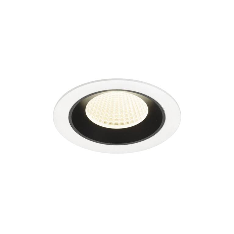 SLV NUMINOS® M, Deckeneinbauleuchte weiß/schwarz 4000 K 40°