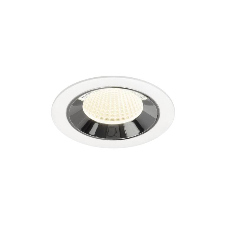 SLV NUMINOS® M, Deckeneinbauleuchte weiß/chrom 4000 K 40°