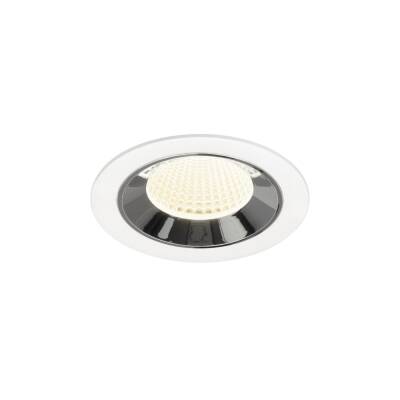 SLV NUMINOS® M, Deckeneinbauleuchte weiß/chrom 4000 K 40°