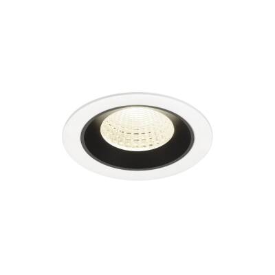 SLV NUMINOS® M, Deckeneinbauleuchte weiß/schwarz 4000 K 55°