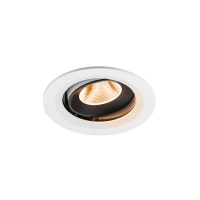 SLV NUMINOS® MOVE M, Deckeneinbauleuchte weiß/schwarz 2700 K 20°