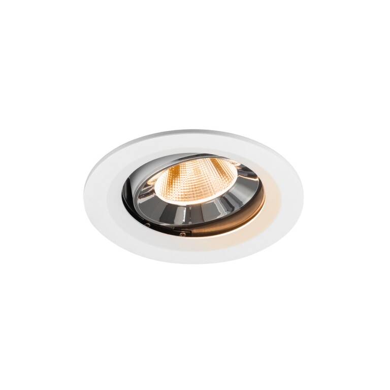 SLV NUMINOS® MOVE M, Deckeneinbauleuchte weiß/chrom 2700 K 20°