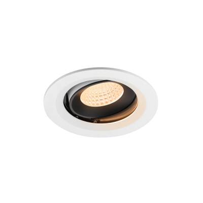 SLV NUMINOS® MOVE M, Deckeneinbauleuchte weiß/schwarz 2700 K 55°
