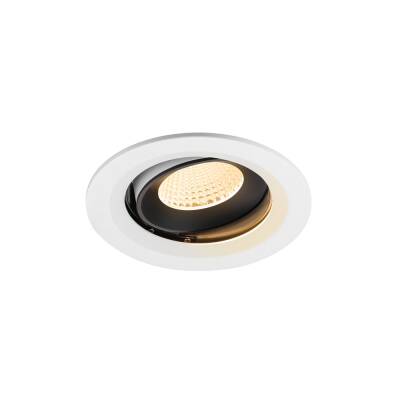 SLV NUMINOS® MOVE M, Deckeneinbauleuchte weiß/schwarz 3000 K 40°