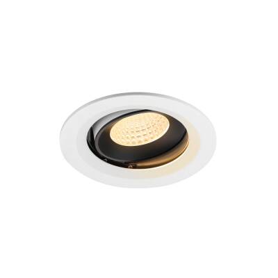 SLV NUMINOS® MOVE M, Deckeneinbauleuchte weiß/schwarz 3000 K 55°