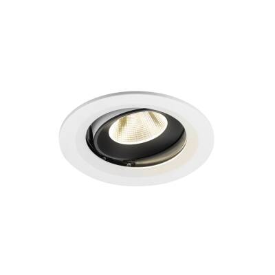 SLV NUMINOS® MOVE M, Deckeneinbauleuchte weiß/schwarz 4000 K 20°