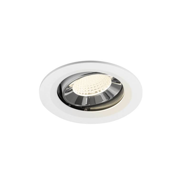 SLV NUMINOS® MOVE M, Deckeneinbauleuchte weiß/chrom 4000 K 40°