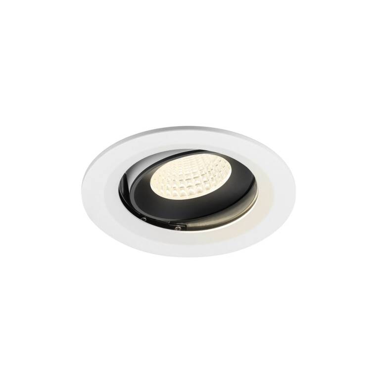 SLV NUMINOS® MOVE M, Deckeneinbauleuchte weiß/schwarz 4000 K 55°