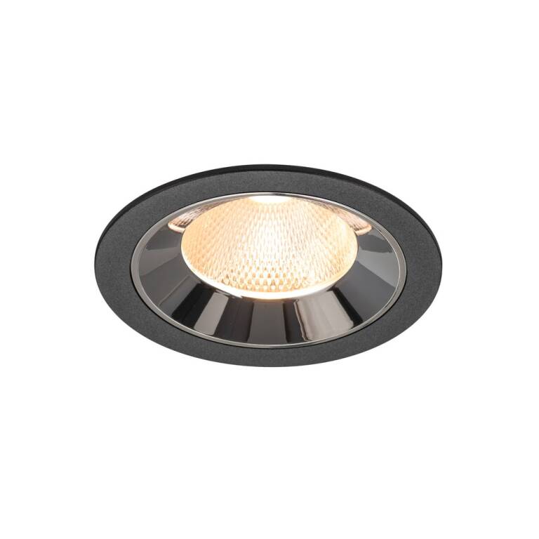 SLV NUMINOS® L, Deckeneinbauleuchte schwarz/chrom 2700 K 20°