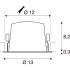 NUMINOS® L, Deckeneinbauleuchte schwarz/chrom 2700 K 55°