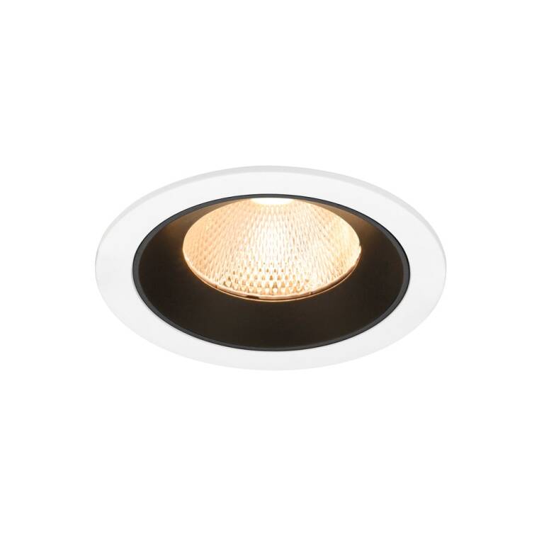 SLV NUMINOS® L, Deckeneinbauleuchte weiß/schwarz 2700 K 20°