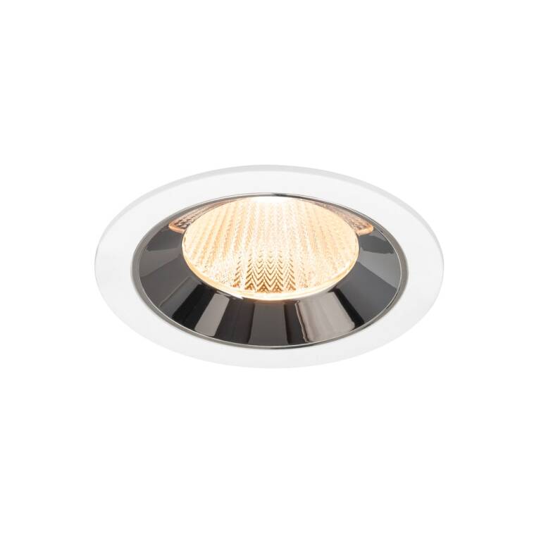 SLV NUMINOS® L, Deckeneinbauleuchte weiß/chrom 2700 K 40°