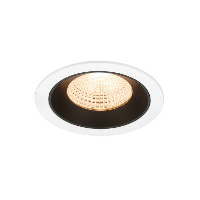 SLV NUMINOS® L, Deckeneinbauleuchte weiß/schwarz 2700 K 55°