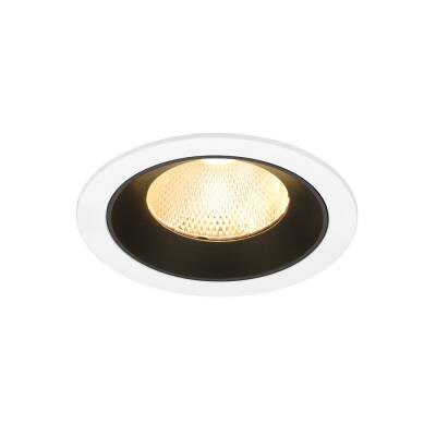 SLV NUMINOS® L, Deckeneinbauleuchte weiß/schwarz 3000 K 20°
