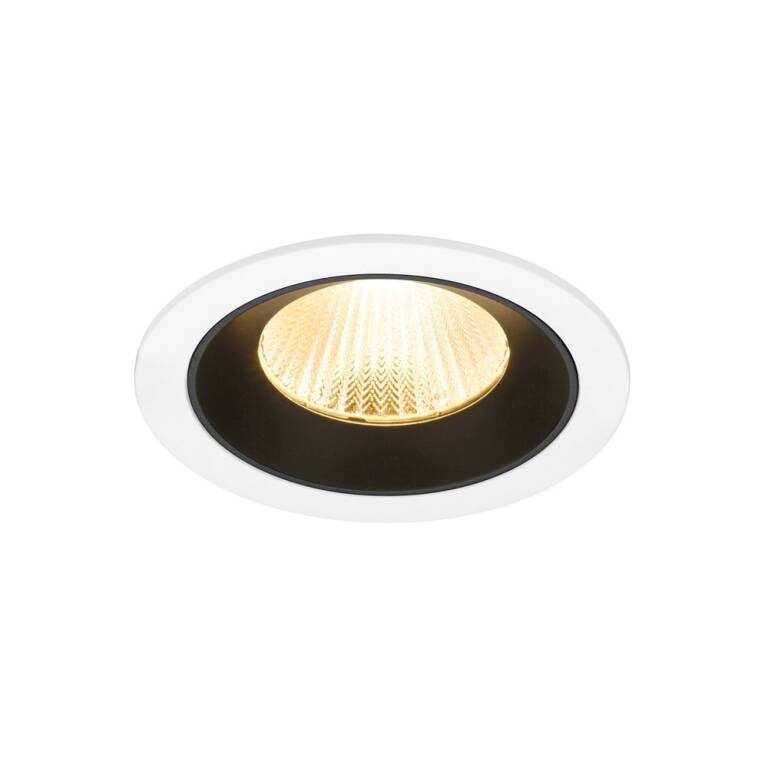 SLV NUMINOS® L, Deckeneinbauleuchte weiß/schwarz 3000 K 40°