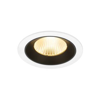 SLV NUMINOS® L, Deckeneinbauleuchte weiß/schwarz 3000 K 40°