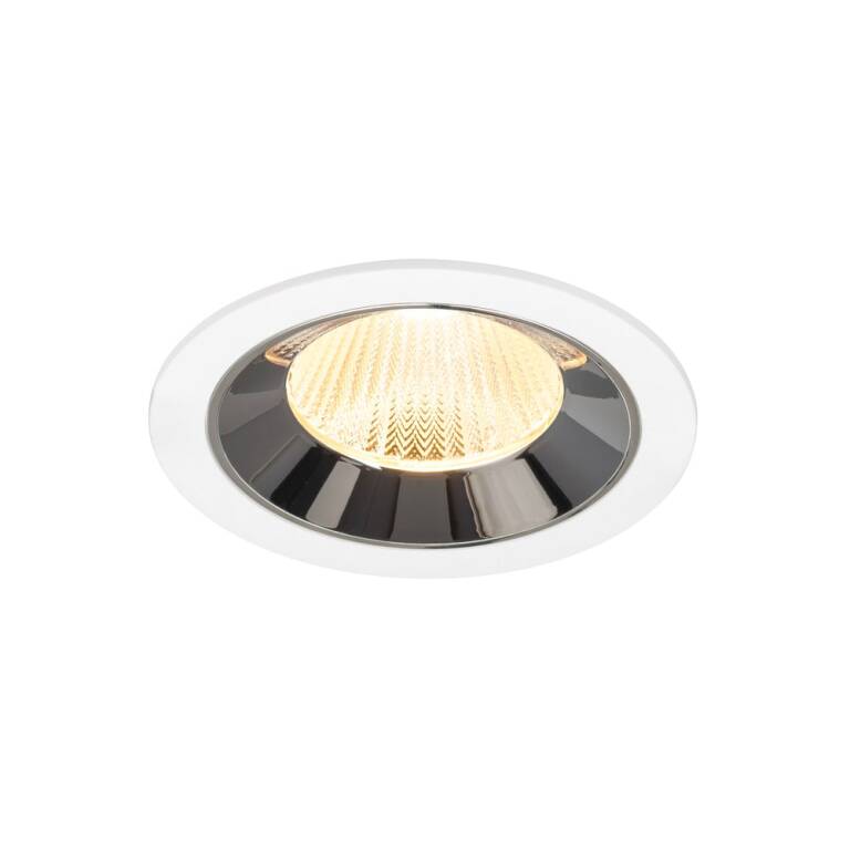 SLV NUMINOS® L, Deckeneinbauleuchte weiß/chrom 3000 K 40°