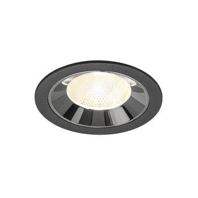 SLV NUMINOS® L, Deckeneinbauleuchte schwarz/chrom 4000 K 20°