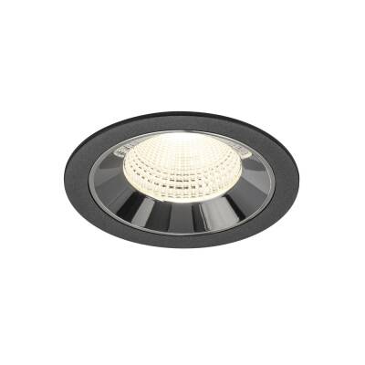 SLV NUMINOS® L, Deckeneinbauleuchte schwarz/chrom 4000 K 55°