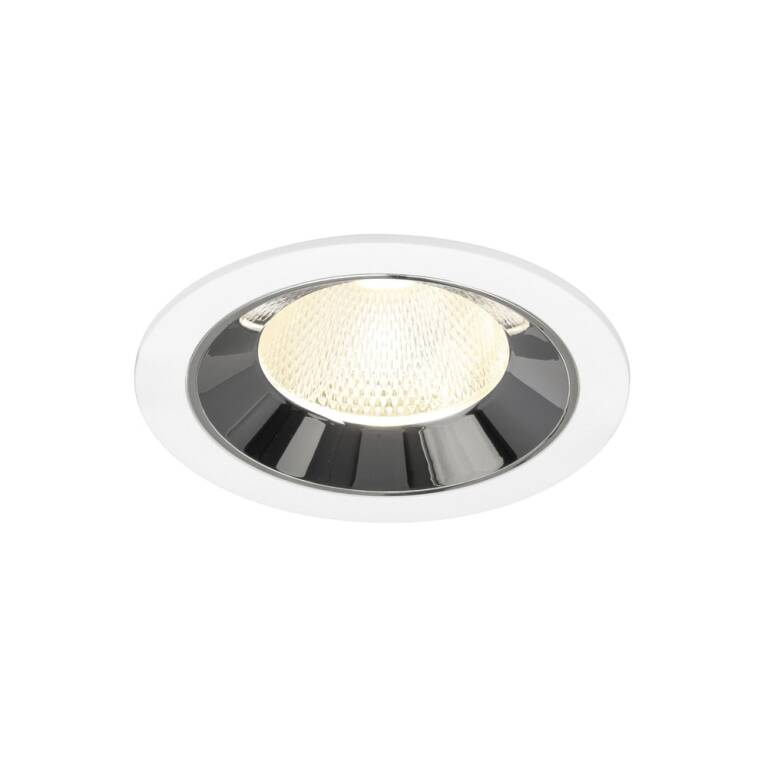 SLV NUMINOS® L, Deckeneinbauleuchte weiß/chrom 4000 K 20°