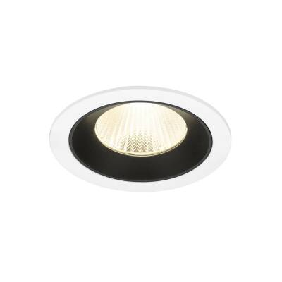 SLV NUMINOS® L, Deckeneinbauleuchte weiß/schwarz 4000 K 40°