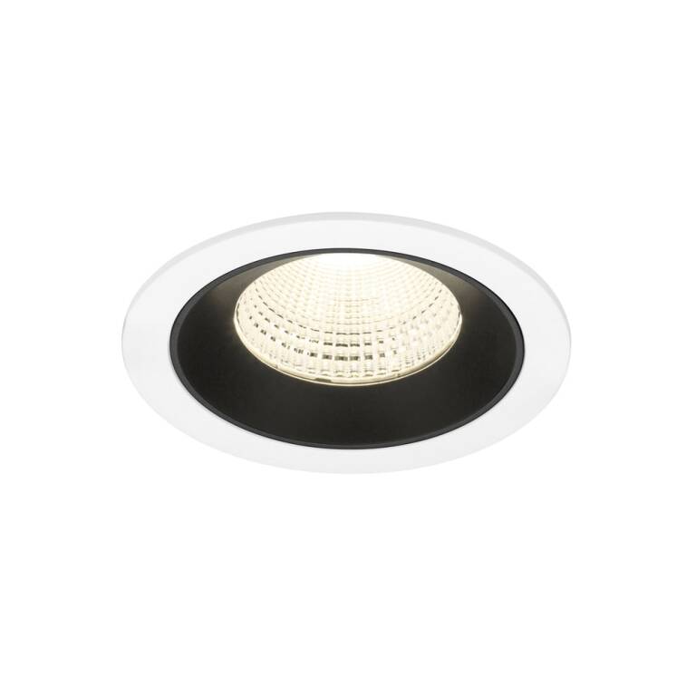 SLV NUMINOS® L, Deckeneinbauleuchte weiß/schwarz 4000 K 55°