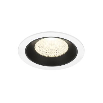 SLV NUMINOS® L, Deckeneinbauleuchte weiß/schwarz 4000 K 55°