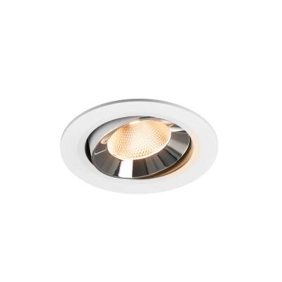 SLV NUMINOS® MOVE L, Deckeneinbauleuchte weiß/chrom 2700 K 20°