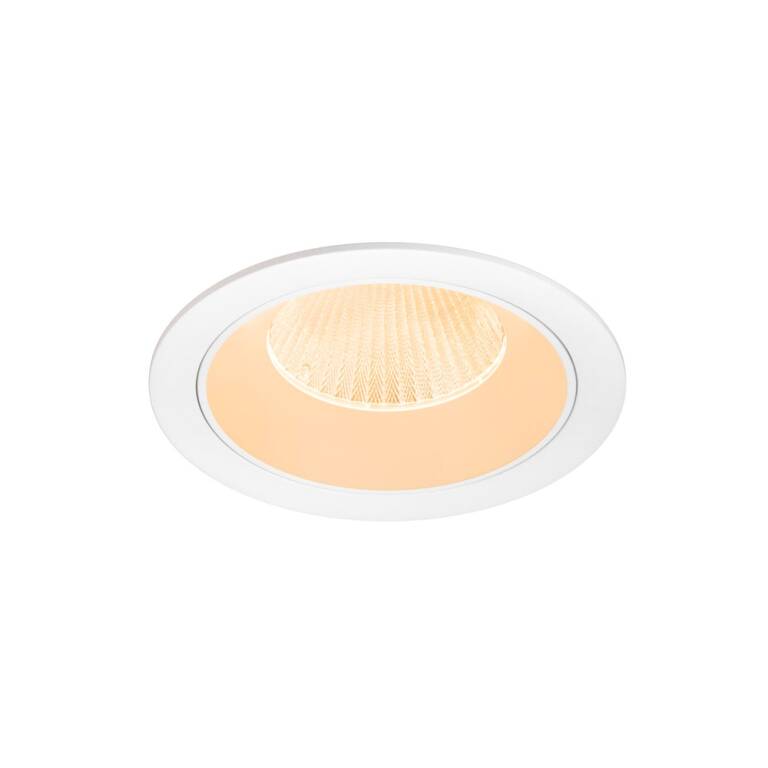 SLV NUMINOS® XL, Deckeneinbauleuchte weiß/schwarz 2700 K 20°