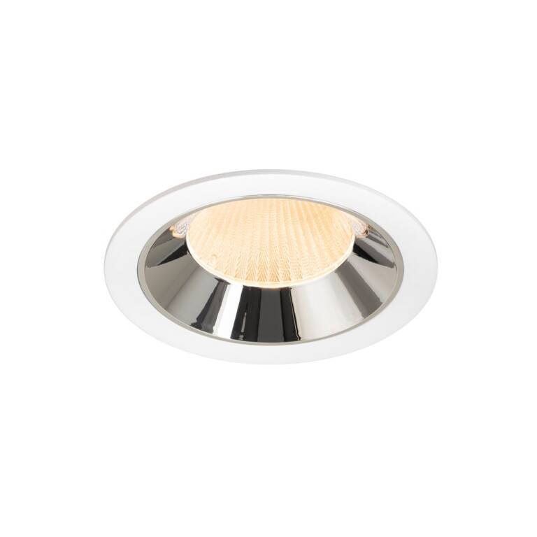 SLV NUMINOS® XL, Deckeneinbauleuchte weiß/chrom 2700 K 20°