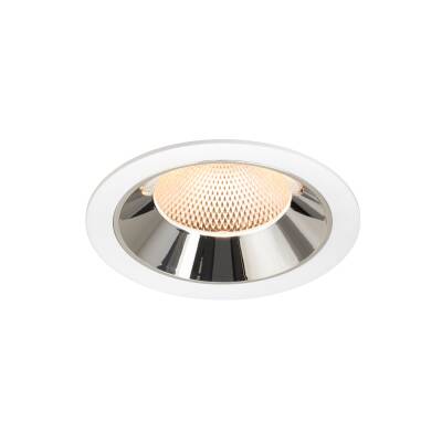 SLV NUMINOS® XL, Deckeneinbauleuchte weiß/chrom 2700 K 40°