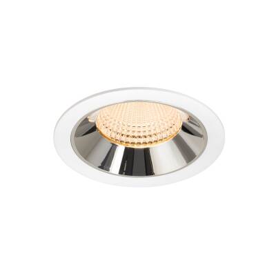 SLV NUMINOS® XL, Deckeneinbauleuchte weiß/chrom 2700 K 55°