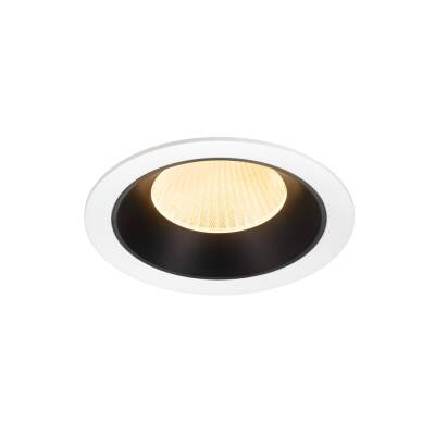 SLV NUMINOS® XL, Deckeneinbauleuchte weiß/schwarz 3000 K 20°