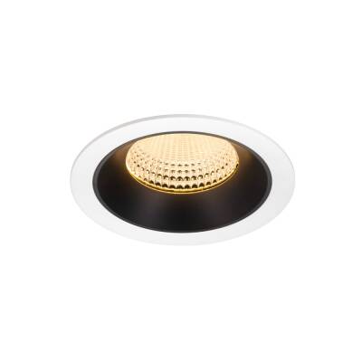 SLV NUMINOS® XL, Deckeneinbauleuchte weiß/schwarz 3000 K 55°