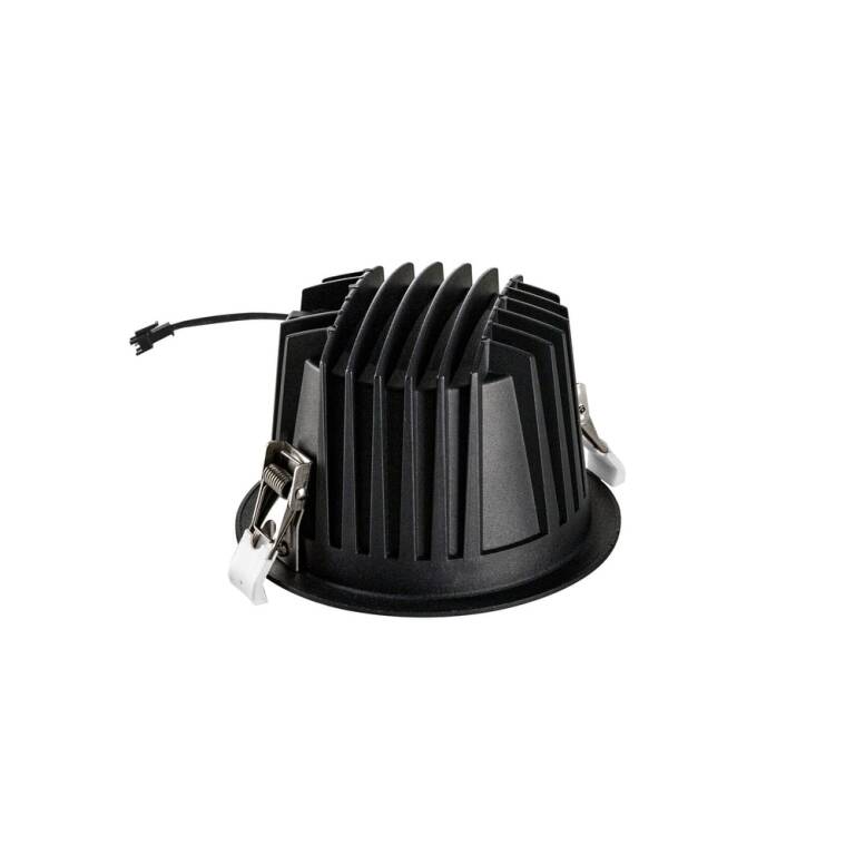SLV NUMINOS® XL, Deckeneinbauleuchte schwarz/chrom 4000 K 20°