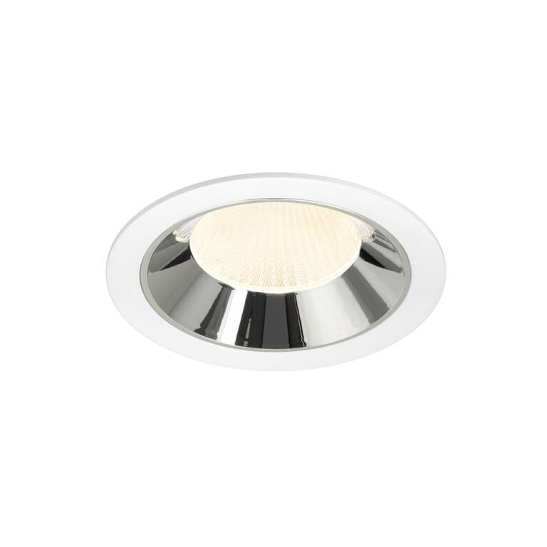 SLV NUMINOS® XL, Deckeneinbauleuchte weiß/chrom 4000 K 20°