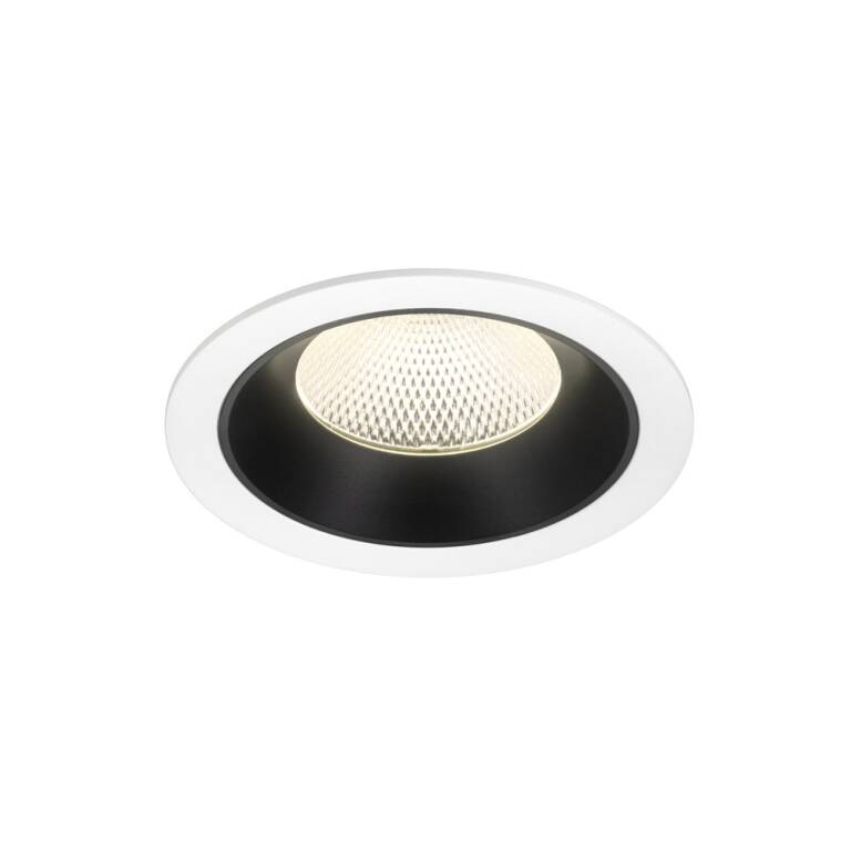 SLV NUMINOS® XL, Deckeneinbauleuchte weiß/schwarz 4000 K 40°