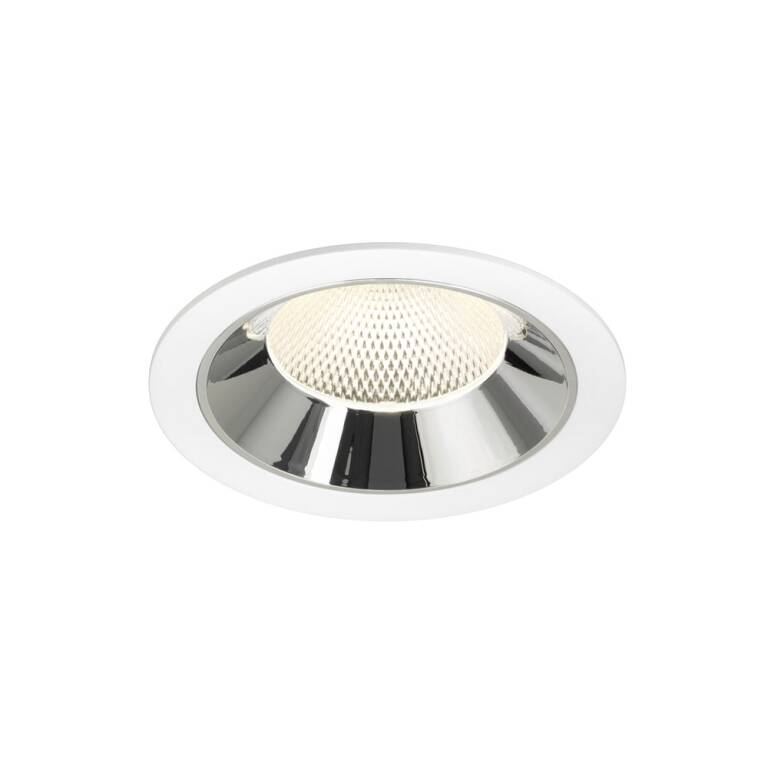 SLV NUMINOS® XL, Deckeneinbauleuchte weiß/chrom 4000 K 40°